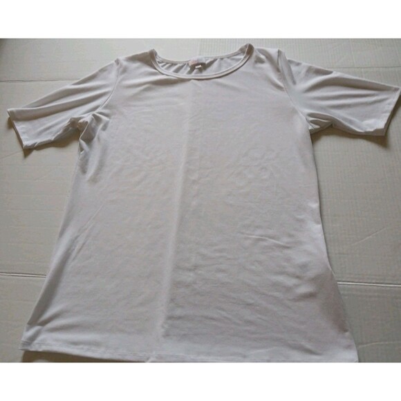 LuLaRoe Ashley T Shirt Womens 2XL White Rare Soft Feel New - Picture 2 of 16